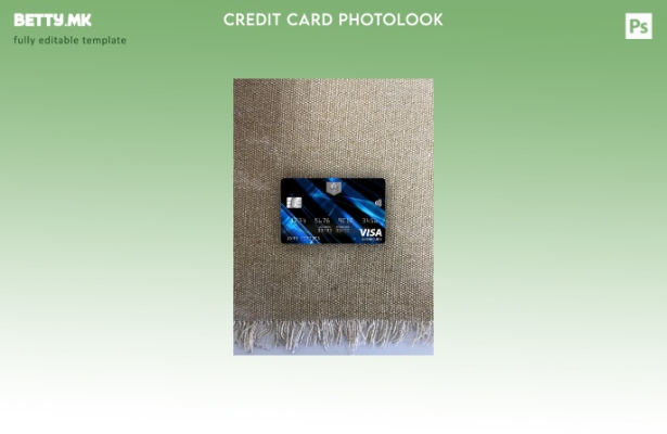 Модерен стил на предниот шаблон за фотографски изглед на картичката за потпис  1